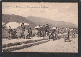 #Grenzbesetzung 1914 , Rekruten beim Einzelschiessen