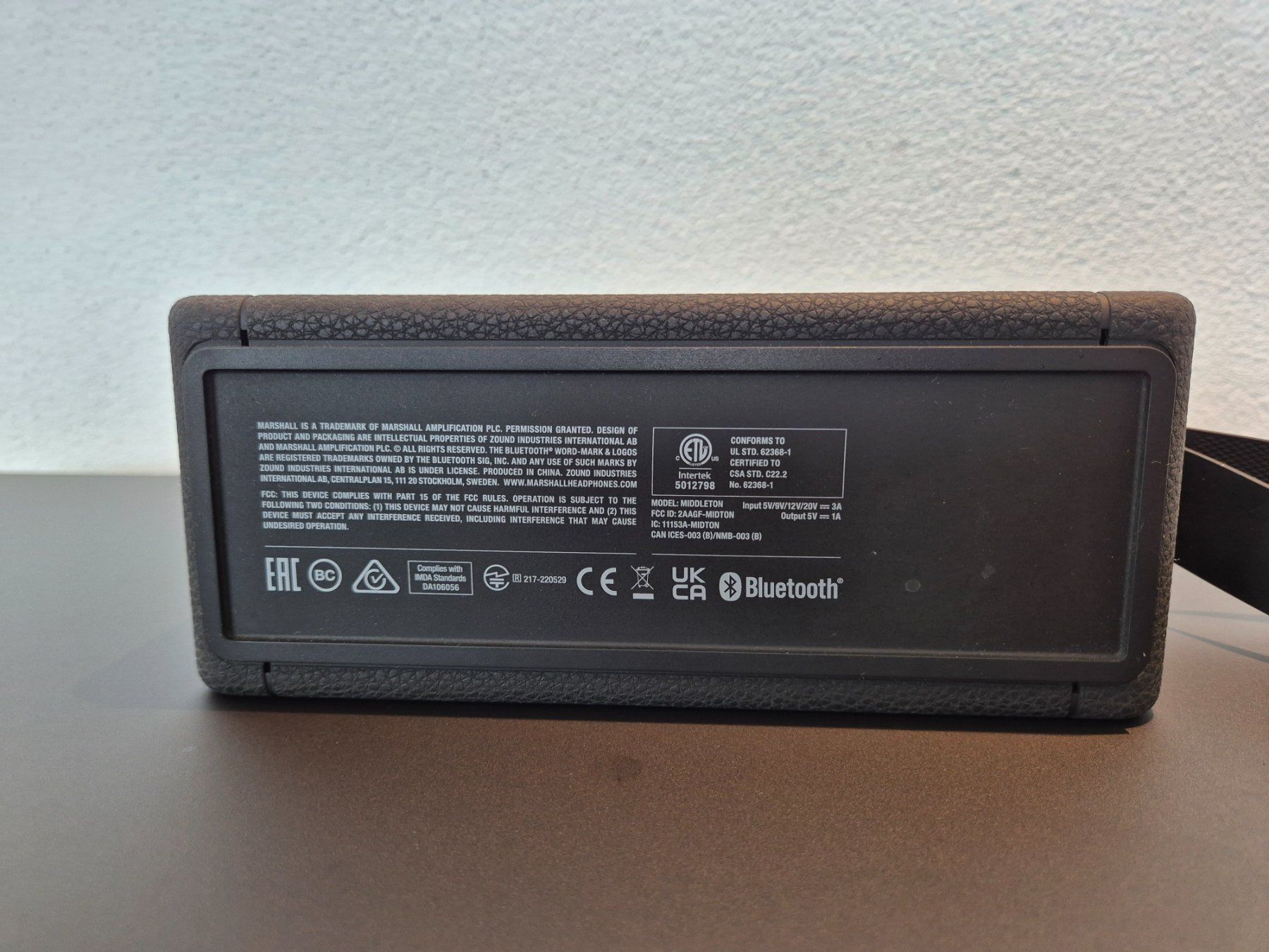 Marshall Casse acustiche: Marshall Middleton Bluetooth Speaker - [Black] - IP67 – Usato da Dübendorf venduto da ott_xmg2 3