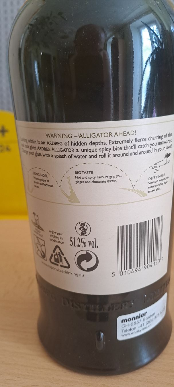 Ardbeg Bevande alcoliche: Ardbeg Alligator - neuf-Whisky Rare. – Nuovo e nell'imballaggio originale da Les Brenets venduto da Galen25 2
