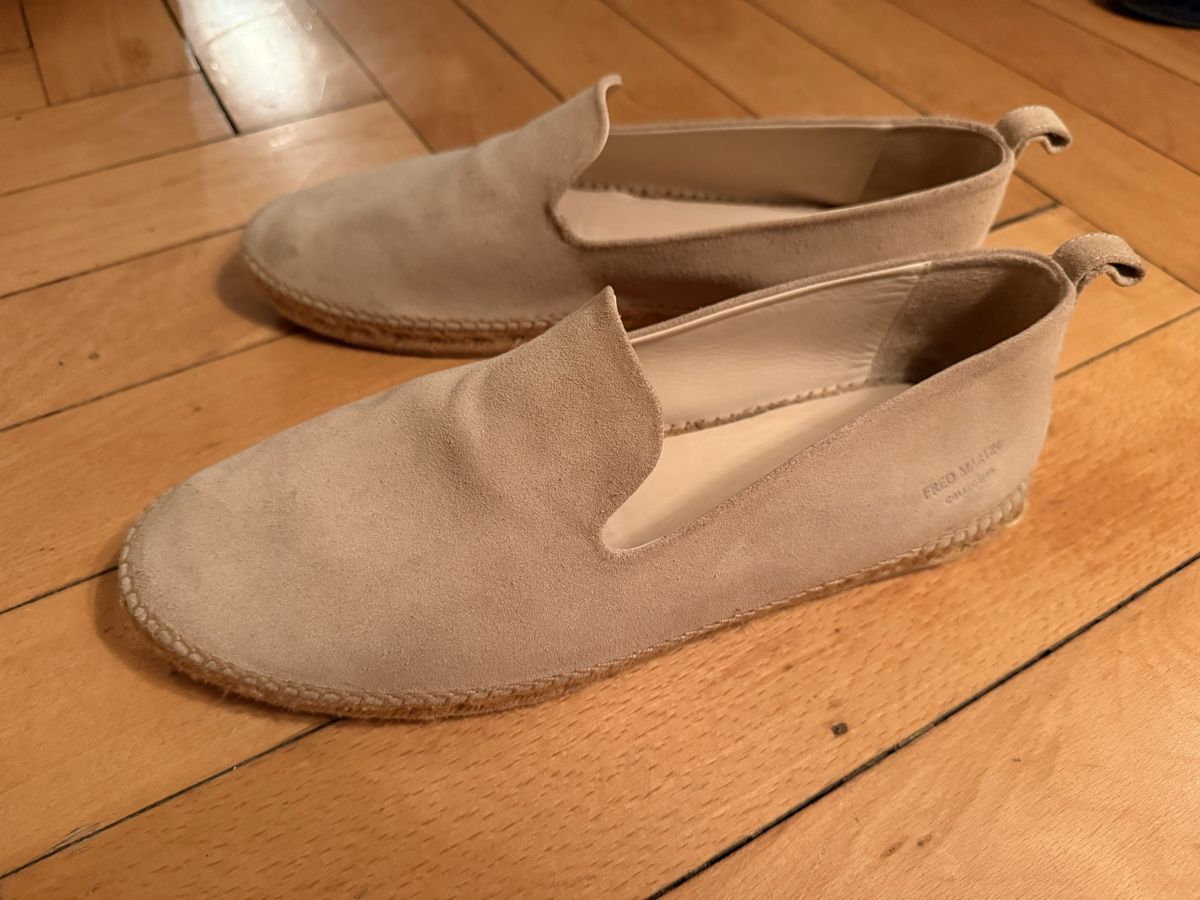 Scarpe da uomo: Fred Martin Espadrilles beige suede – Usato da Zürich venduto da voiegras 2