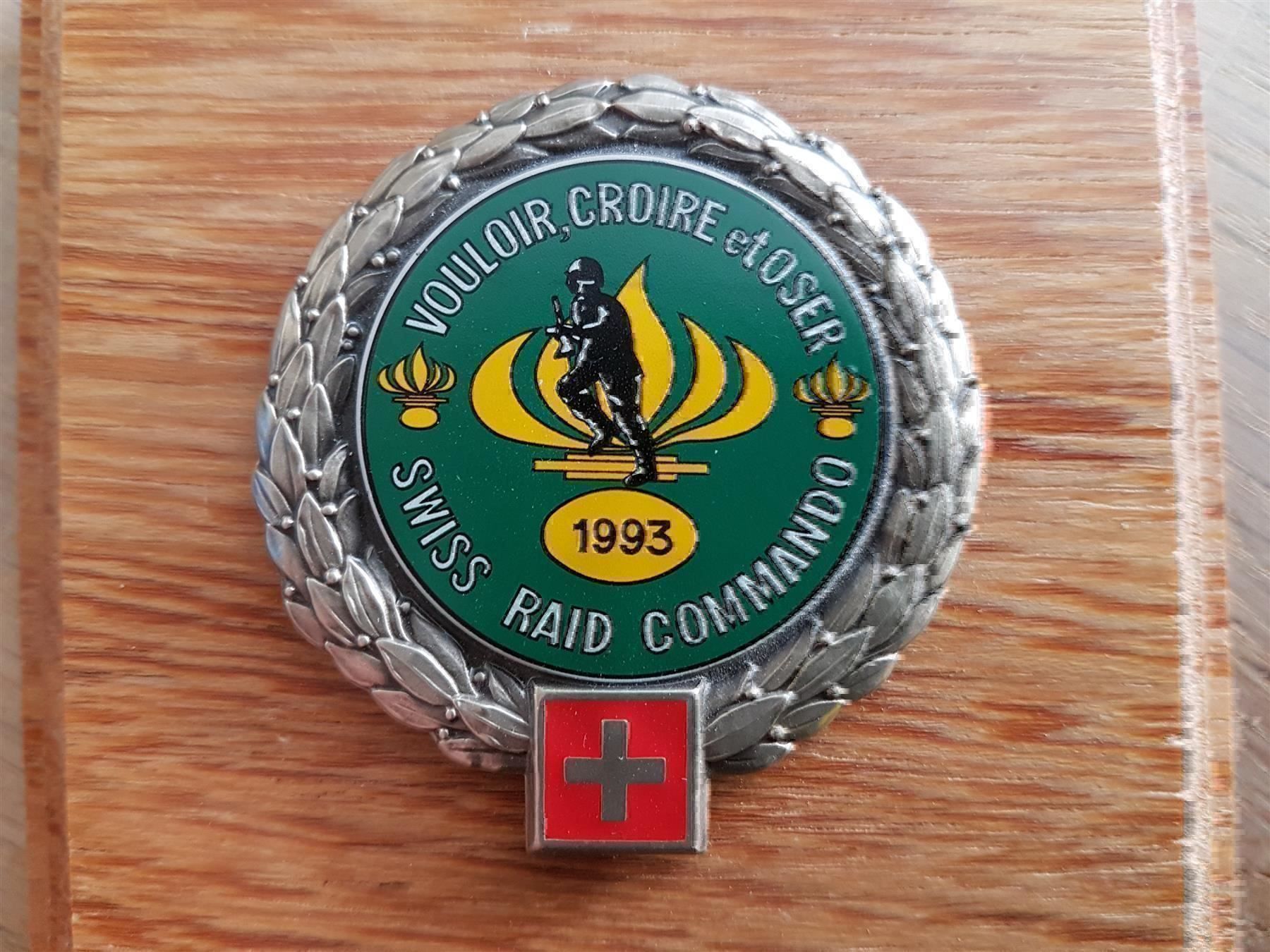 Placchette & Badge: Béret Emblem SWISS RAID COMMANDO 1993 – Nuovo (secondo la descrizione) da Erlinsbach venduto da S700 1