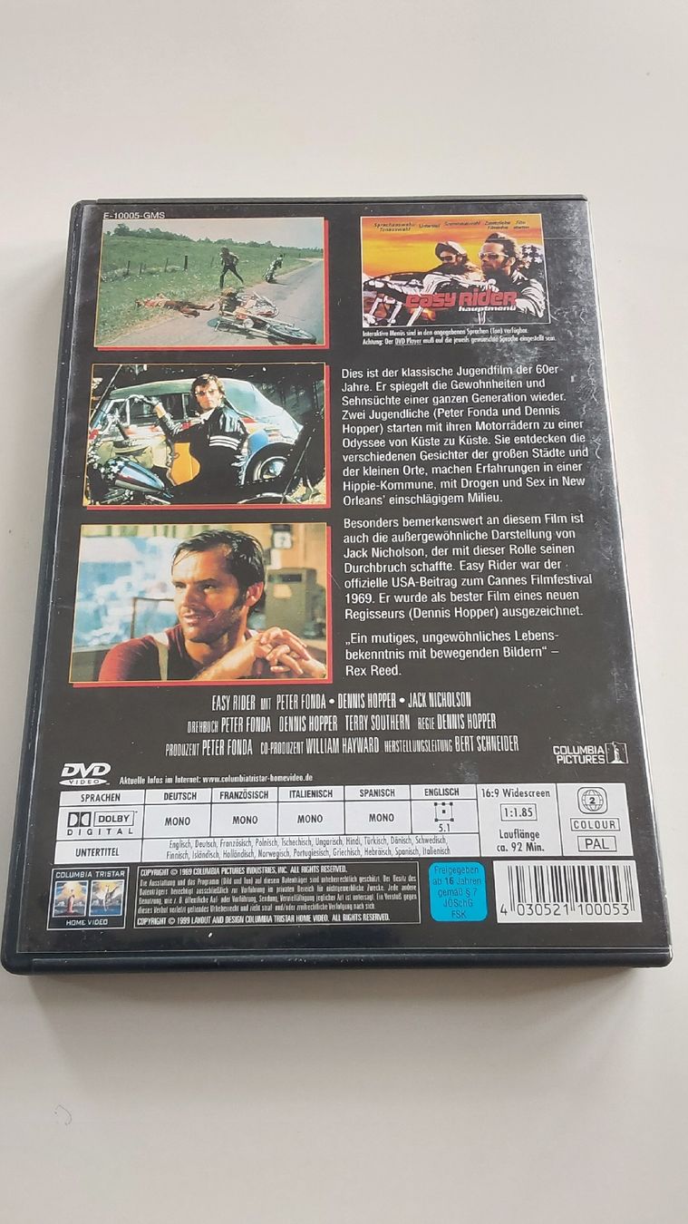 Tutti i DVDs: Easy Rider DVD guter Zustand – Usato da Worb venduto da niklas2001 1