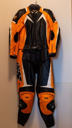 IXS Motorrad Leder Kombi zweiteilig Grösse 40