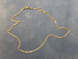 Edle und zarte Halskette aus 18 Karat Gelbgold Au 750