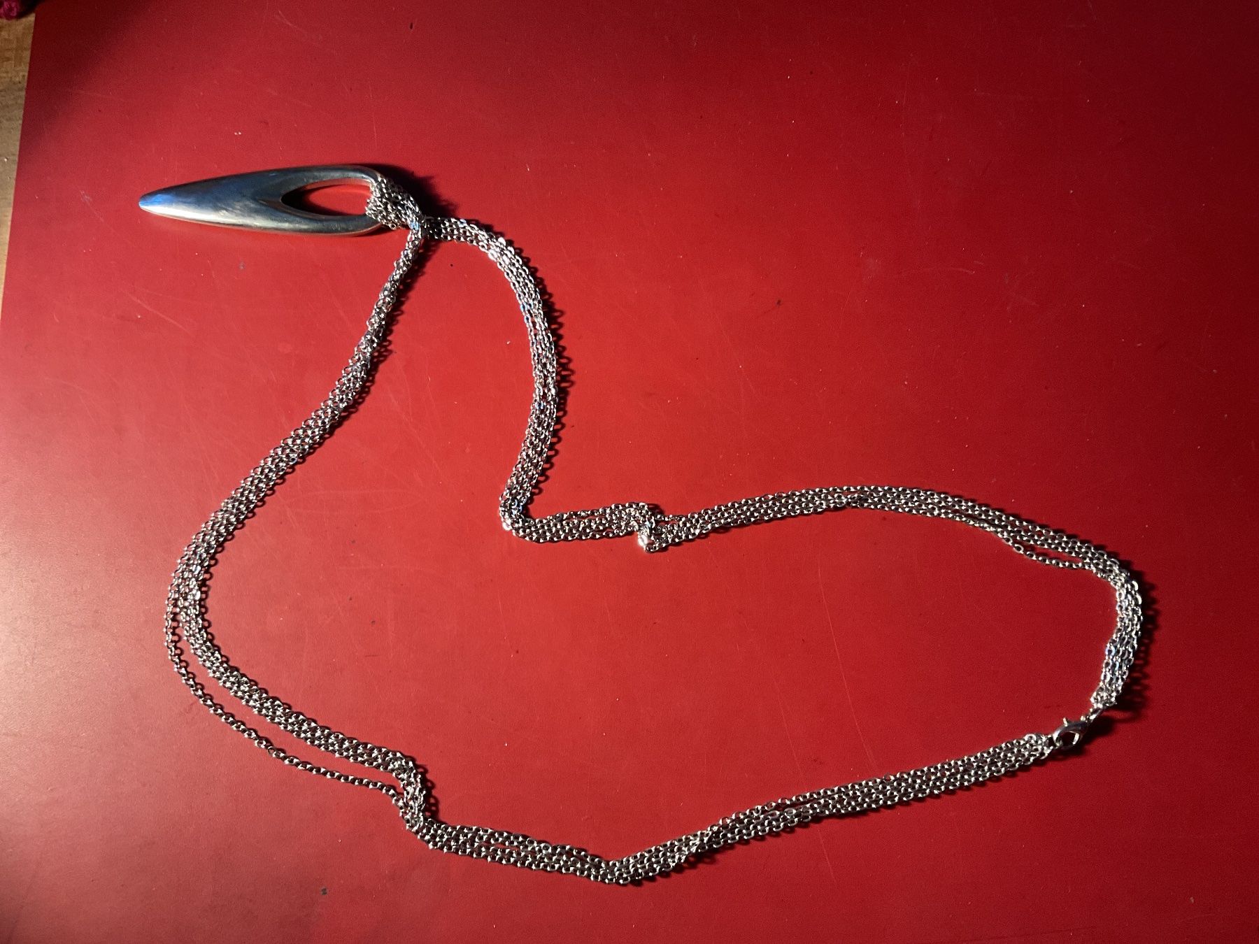 Catenine: Halskette mit Anhänger, Edelstahl (letzte Gelegenheit) – Usato da Tecknau venduto da Gluschtikum 4