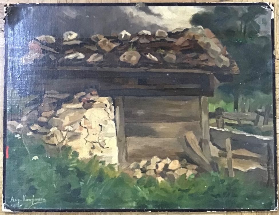 August KAUFMANN Landschaft Gemälde Kaufen auf Ricardo