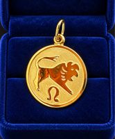 Echtgold-Anhänger Sternzeichen Löwe – 750 gestempelt – 1.64g