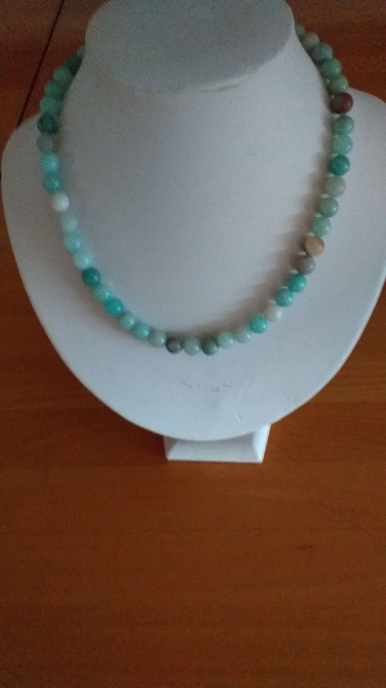 Catenine: Amazonit Kette – Nuovo e nell'imballaggio originale da Wünnewil venduto da 04Blume
