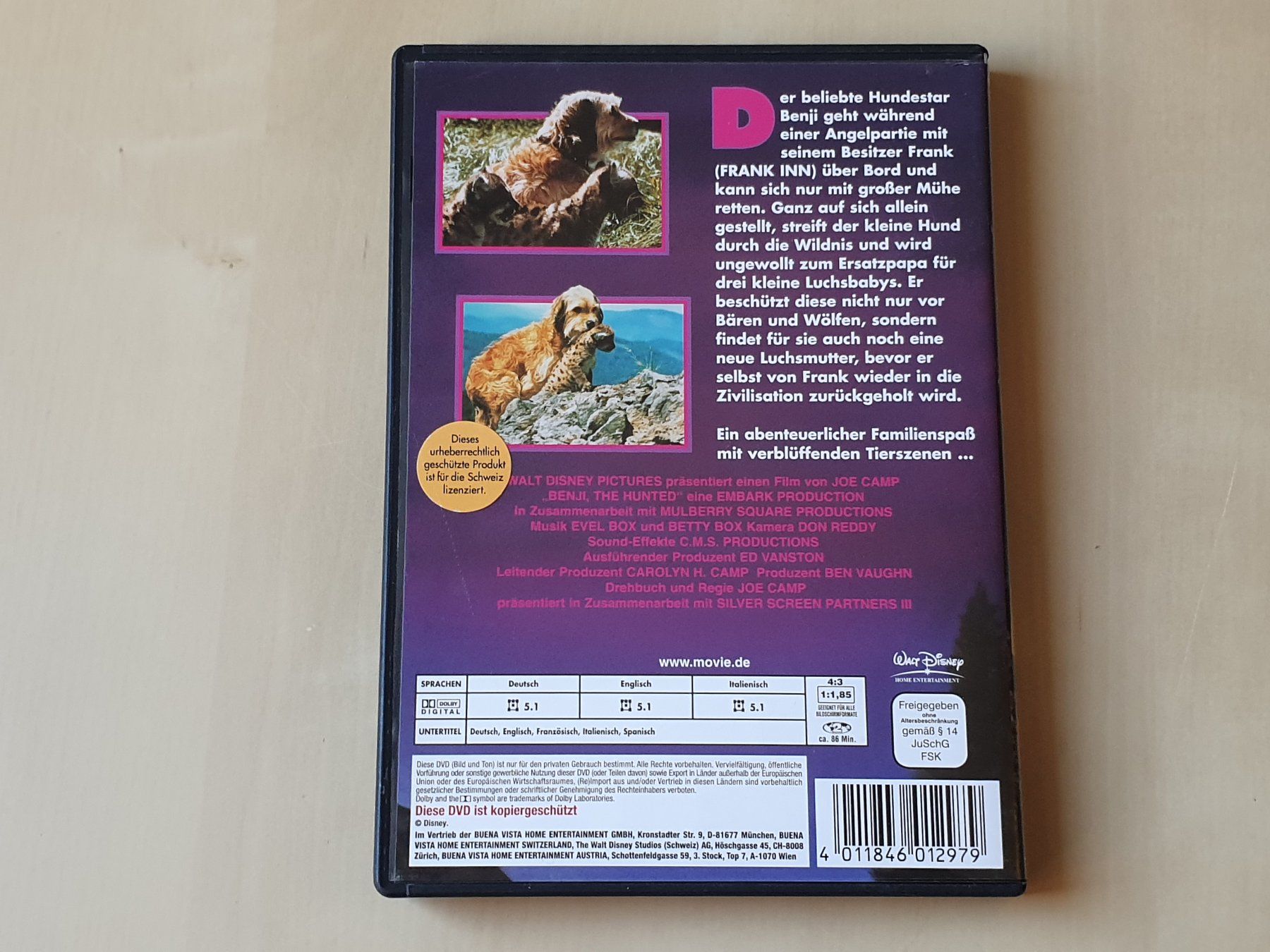 Tutti i DVDs: Benji – Usato da Stansstad venduto da collectorsshop 1
