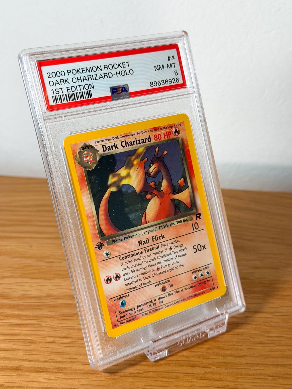 Pokémon Sammelbilder & Trading cards: Pokémon Dark Charizard #4 1st Edition PSA 8 Team Rocket WOTC – Gebraucht aus Montagny-Yverdon von For1 1