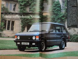 Prospekt Rover Gesamtprogramm 1993 mit Mini, Discovery usw.