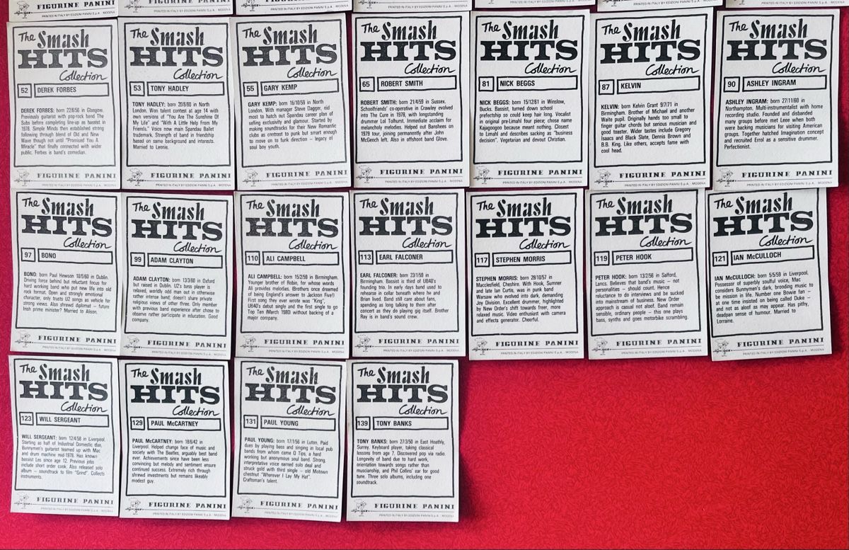 Panini Carte collezionabili: Panini Smash Hits 1984 Sammelkarten Stars The Cure – Usato da Wädenswil venduto da Buddha8 6