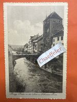 Feldpost: Brugg. Partie an der Aare und Schwarze Turm.
