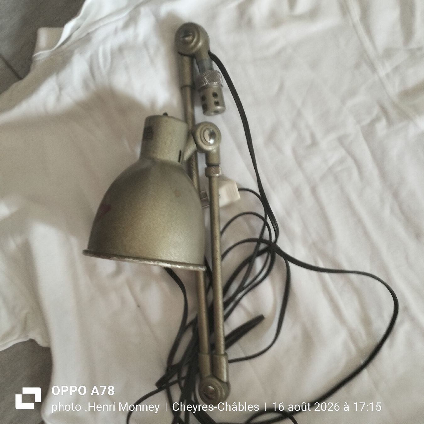 SBB/CFF/FFS Lampen: Lampe vintage ex CFF – Gebraucht aus Cheyres von Capitain 2