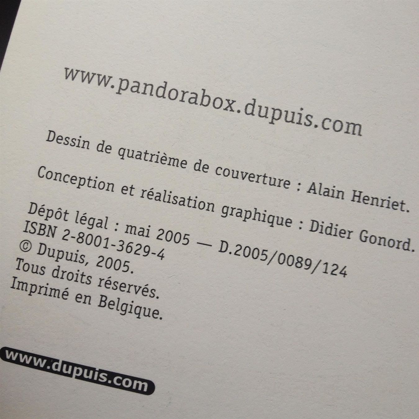 Comics: Pandora Box T4 - La luxure  EO – Gebraucht aus Farvagny-le-Grand von LaCaverne 3