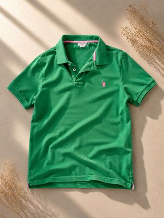 Polo Shirt Grün Herren Grösse M