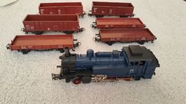 Märklin Lok Set Dampflok Digital ESU V2 Adr 24/6 Güterw./18