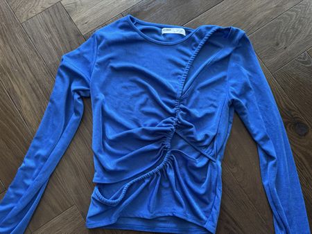 Pull and Bear Shirt blau Grösse M NEU