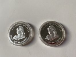 De Gaulle et Mitterand