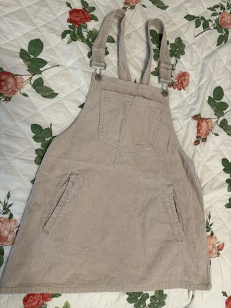 Latzkleid Pull&Bear Cord beige Grösse M