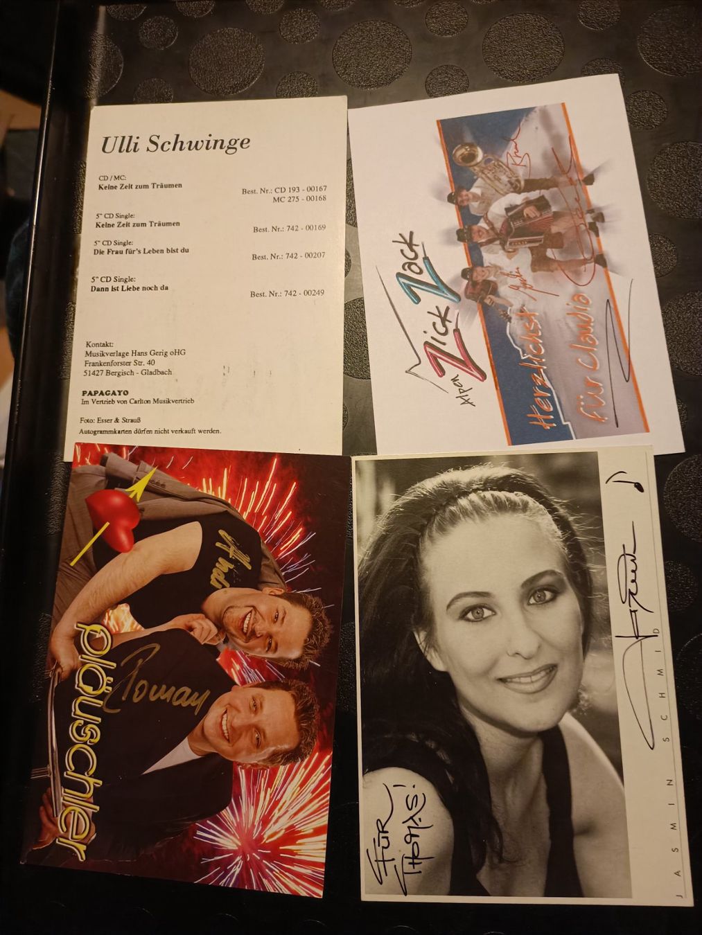 Autografi: Schlager Mix  - 4x handsigniert – Usato da Menziken venduto da Artographs 1