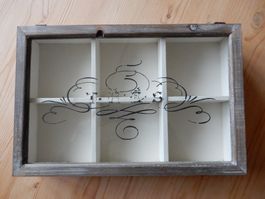 Tee Teebox Präsentierbox für Teebeutel shabby chic NEU