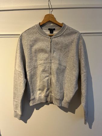 Bomberjacke Sweatjacke Jacke grau AMISU
