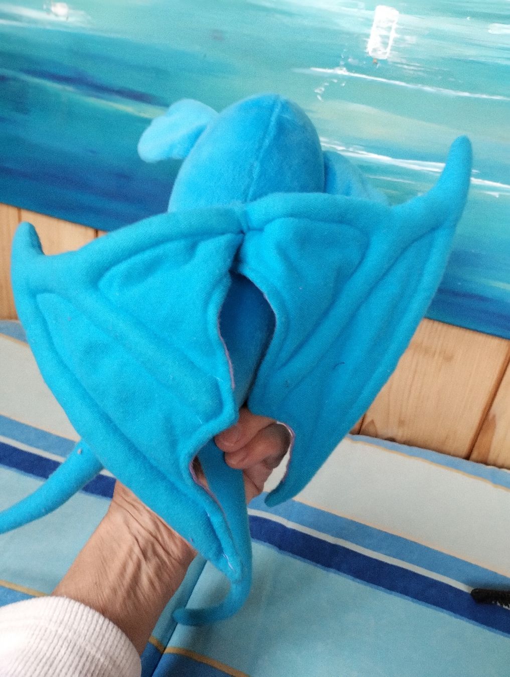 Giocattoli: Blaues Monster, Fledermaus Stofftier – Usato da Kandersteg venduto da ana_bl2b 3