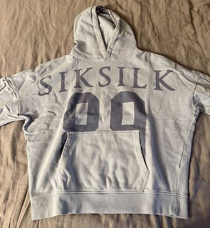 SikSilk Hoodie hellblau mit Print
