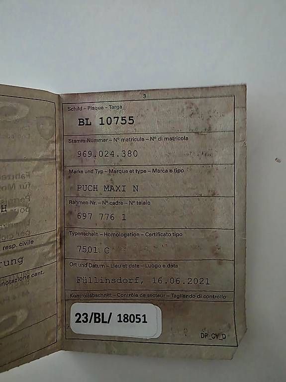 Puch Ciclomotori: Puch Maxi N Rot – Usato da Reinach BL venduto da Dr.AUs4 4