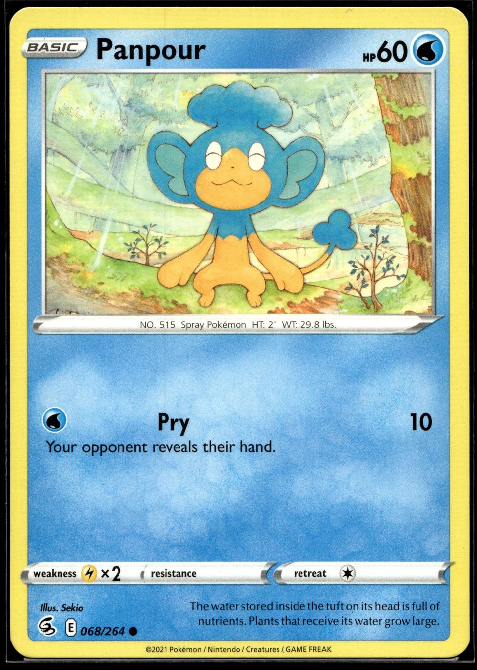 Pokémon Carte collezionabili: Panpour (FST EN 068//264) – Usato da Affoltern am Albis venduto da Chiesa_5 3