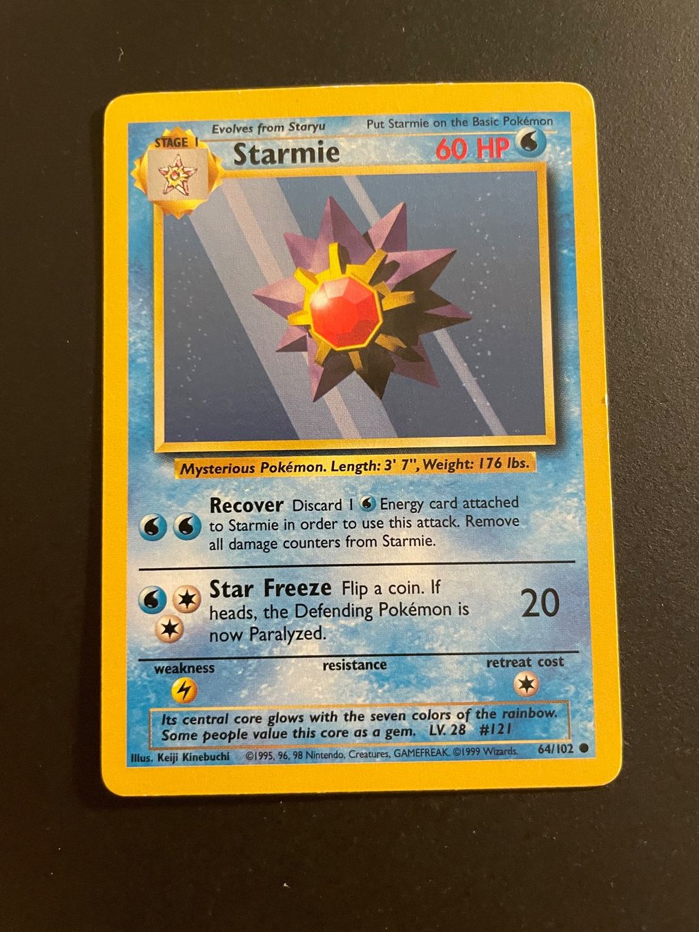 Pokémon Sammelbilder & Trading cards: Starmie 64/102 Base set – Gebraucht aus Zürich von pokemon_cards