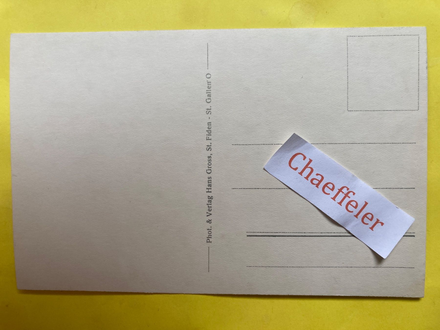 Cartoline postali: 179 St. Gallen, gegen Rosenberg – Usato da Zürich venduto da Chaeffeler 1