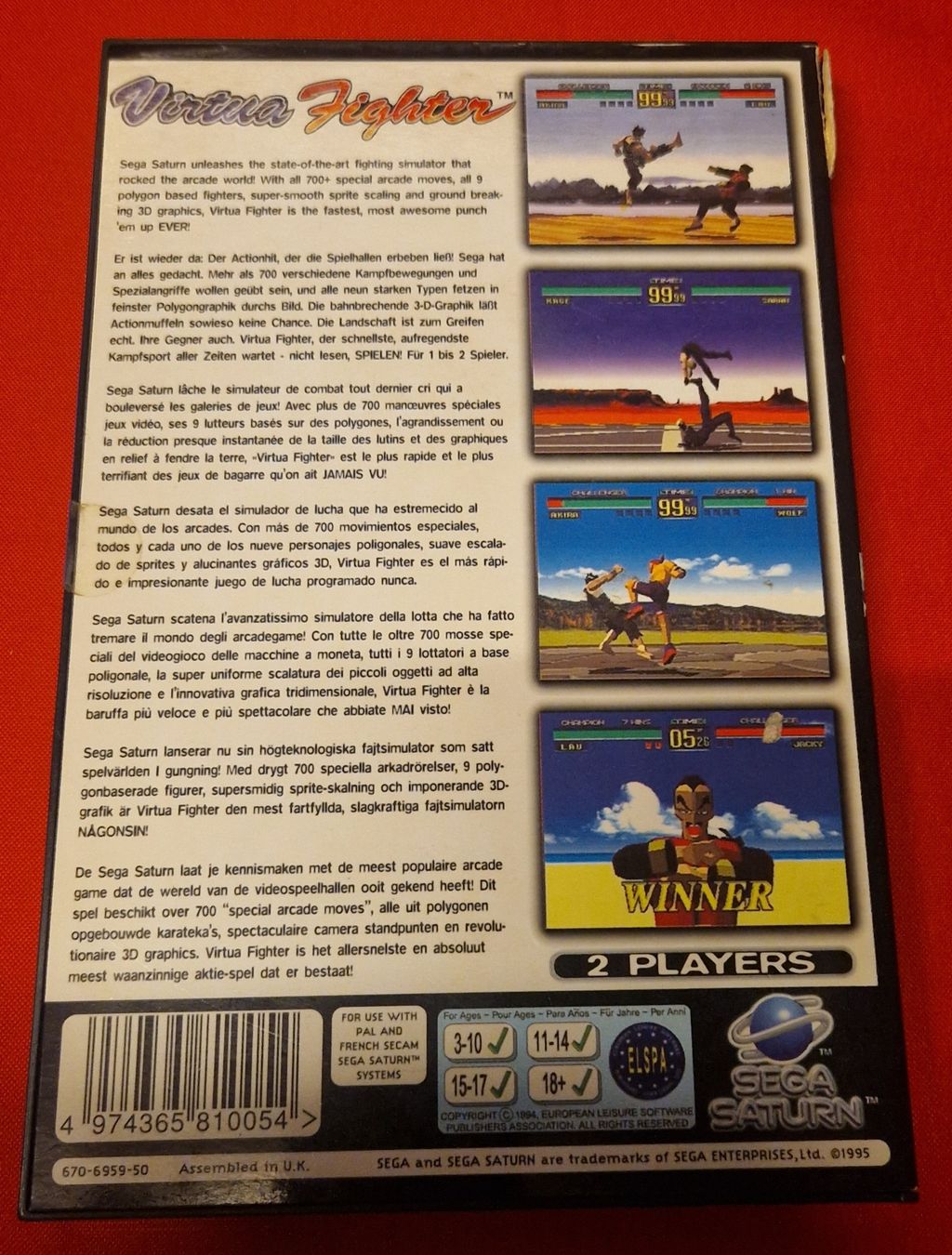 Sega Giochi: Virtua Fighter Sega Saturn – Usato da Villars-sur-Glâne venduto da MrLobTec 1
