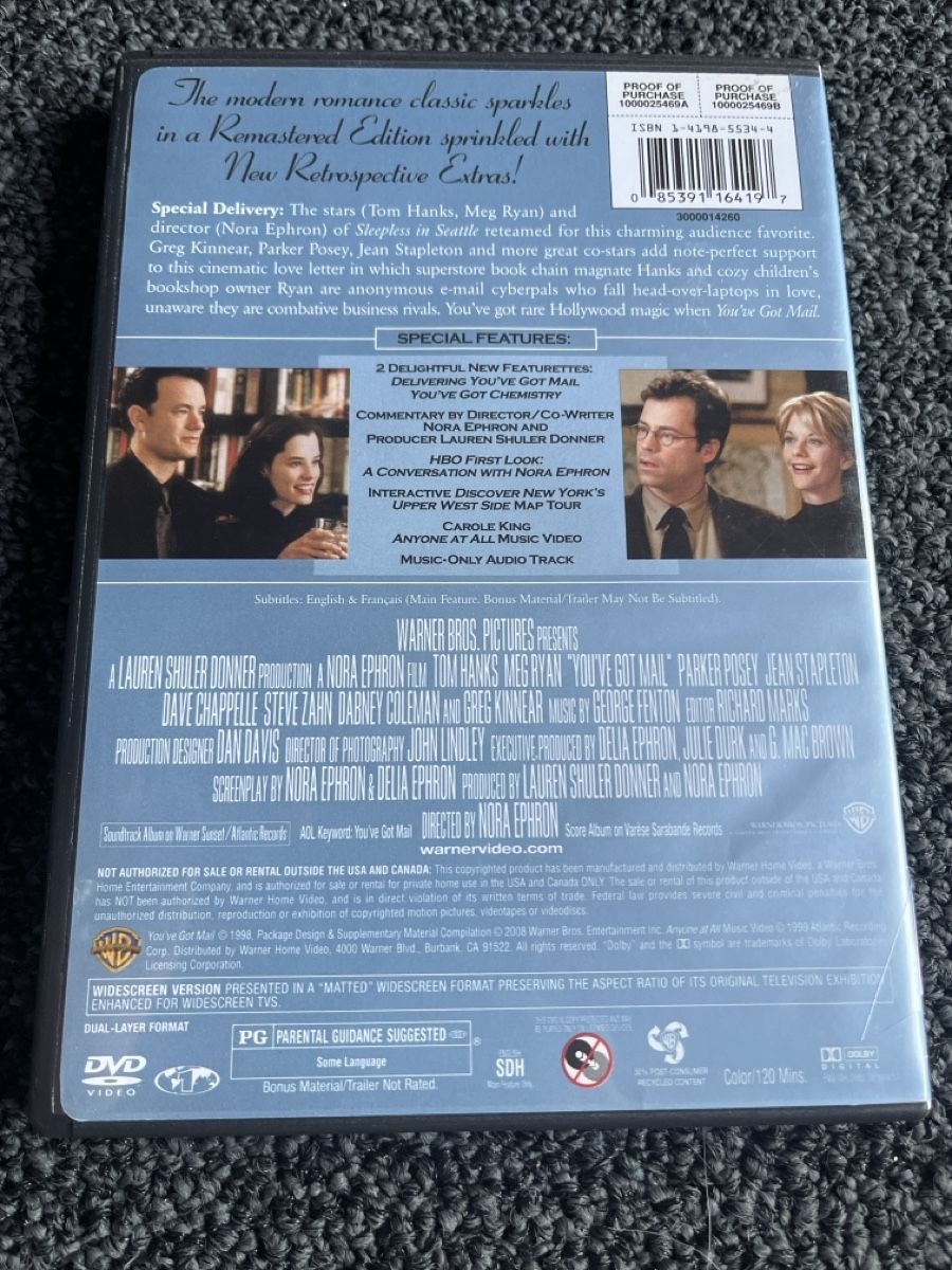 Tutti i DVDs: You've Got Mail Deluxe Edition (21774) – Usato da Ruswil venduto da jan_bxl5 1