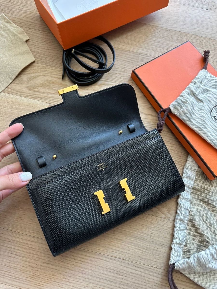 Hermès Borse: Hermès Constance To Go Wallet, Lizard Niloticus, Schwarz – Nuovo (secondo la descrizione) da Mellingen venduto da eli_7hdx 2