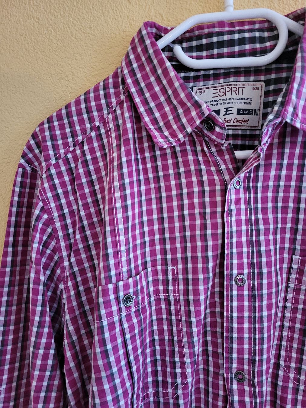 Esprit Camicie: Esprit Hemd Karo Slim Fit Grösse XL – Usato da Bettmeralp venduto da ra_jo_9 1
