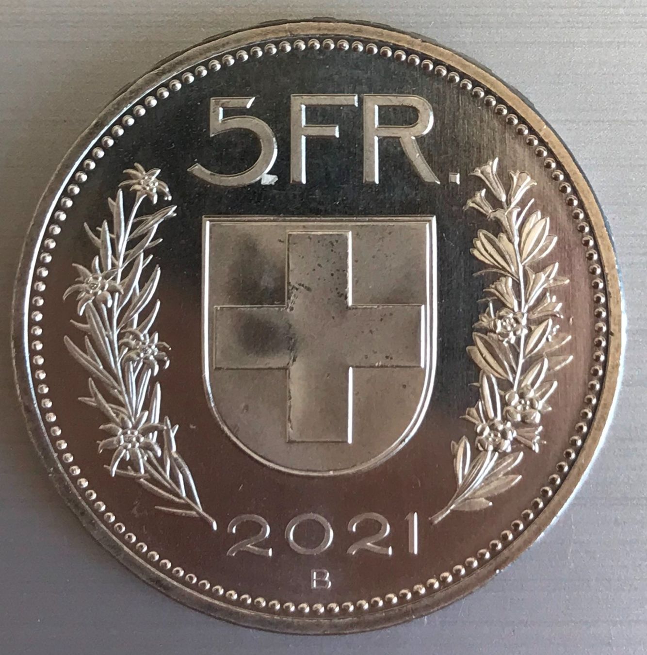 Tutti le monete: 2021 5 Fr Stgl. – Nuovo (secondo la descrizione) da Dielsdorf venduto da adikora