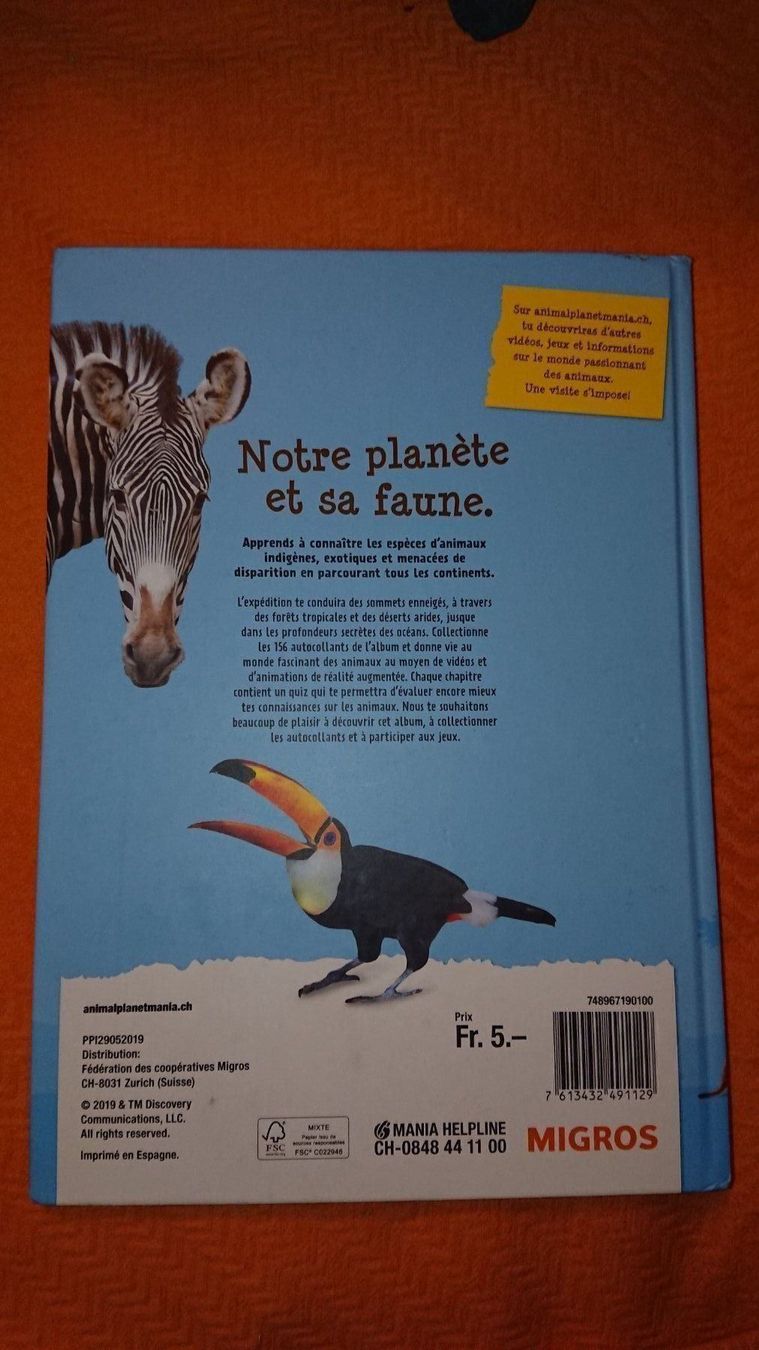 Carte collezionabili: Migros Mania Animal Planet – Usato da Cortaillod venduto da signep 2