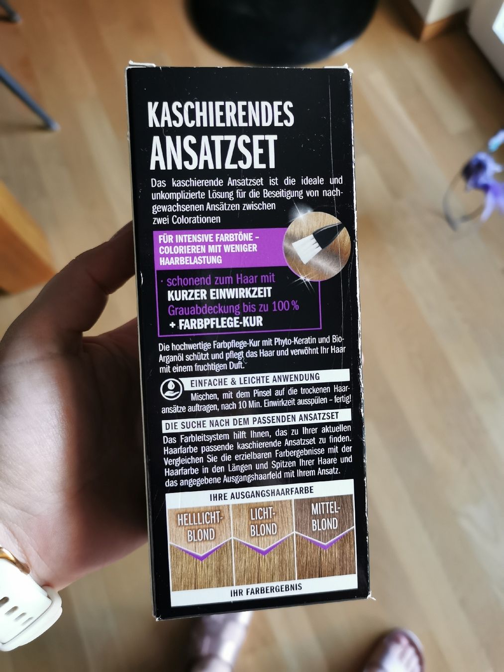 Tinte: ISANA Ansatzfarbe Hell- bis Mittelblond – Nuovo e nell'imballaggio originale da Weinfelden venduto da Heldin11 1