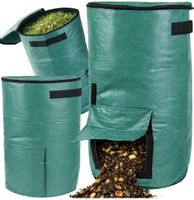 Faltbarer Gartenkomposter für Gras und Laub, Inhalt 60 Liter