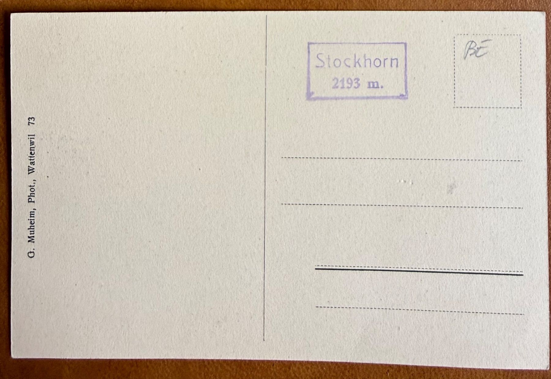 Cartes postales: Stockhorn  - 1916 – D'occasion à Lutry par Ediego 1