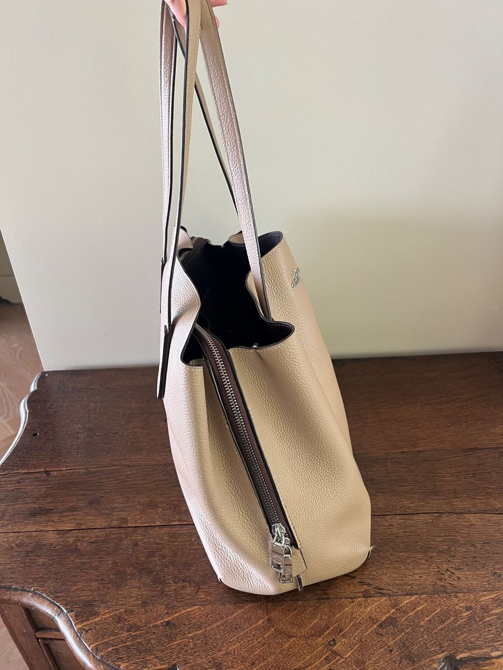 Coach Taschen für Damen: Damen Handtasche Coach Leder beige – Gebraucht aus Feusisberg von ANNEVOO 2