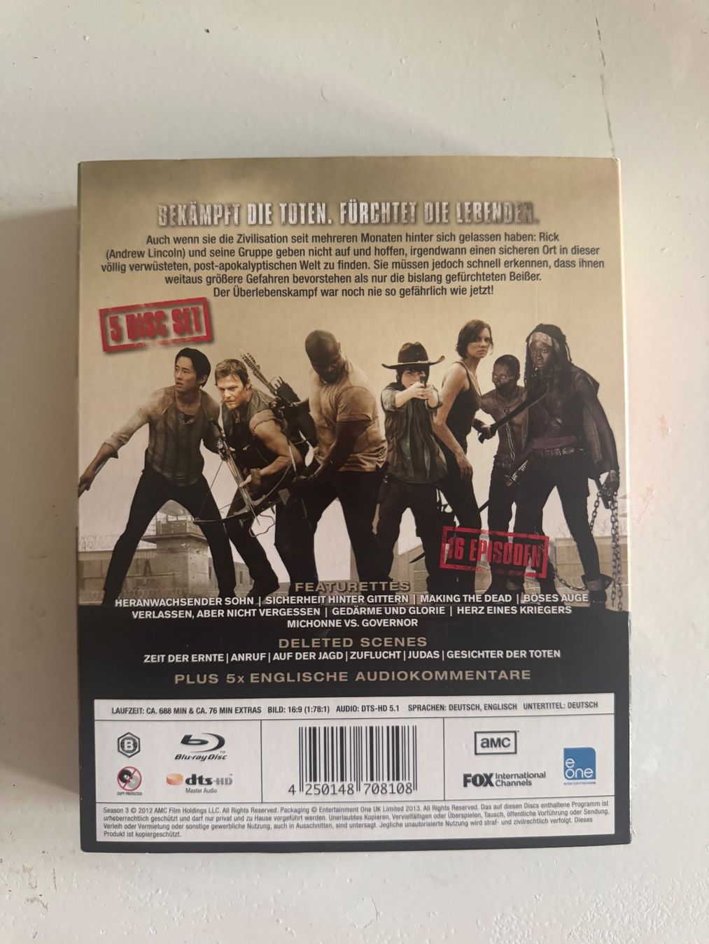 Tutti i DVDs: THE WALKING DEAD  (BLU-RAY). 3 STAFFEL – Usato da Basel venduto da san_2qlq 1