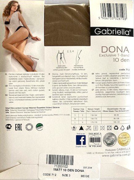 Calze & Collant: Strumpfhose Gabriella Dona – Nuovo e nell'imballaggio originale da Menziken venduto da ABA60 1