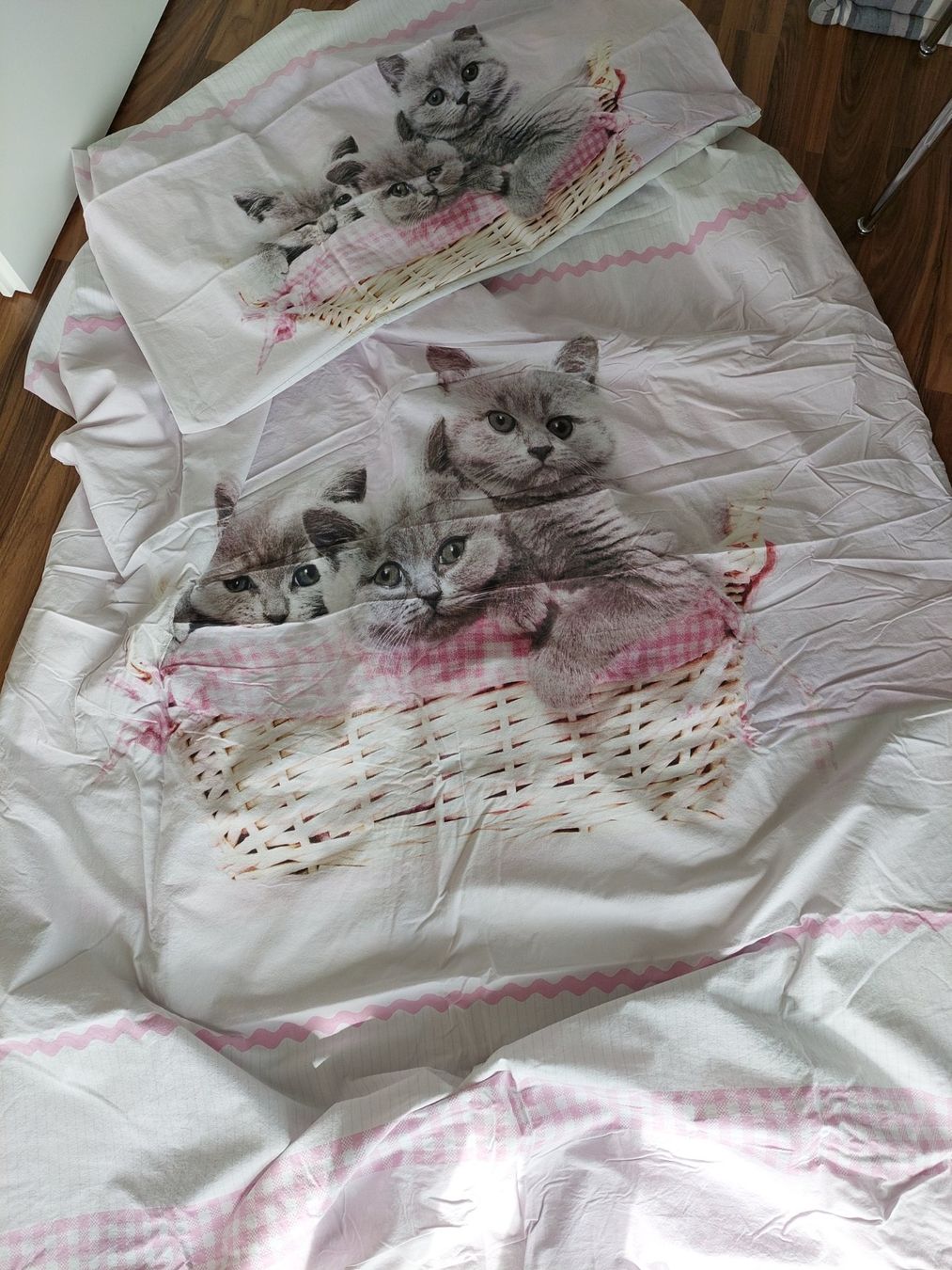 Biancheria da letto: Katzen Bettanzug, Grösse 160x210cm – Usato da Neudorf venduto da Riwe81