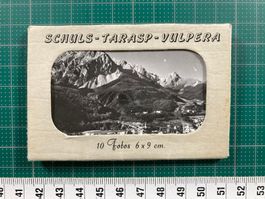 Scuol / Schuls Tarasp Vulpera, vintage Souvenir Foto Mappe