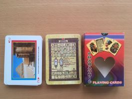Patiencen Spielkartenset mit ägyptischen Pharao-Sujets