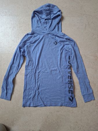dünner Converse Hoodie, Gr. 152-158, hellblau
