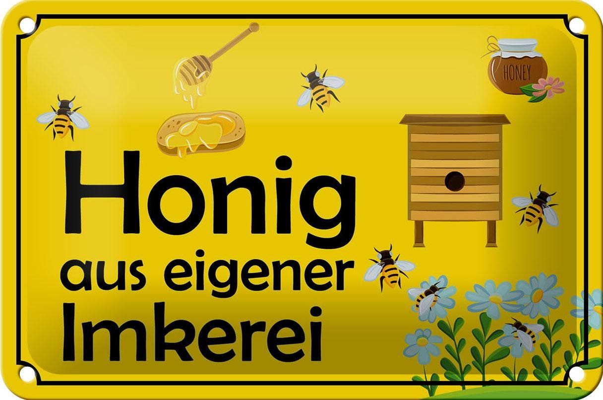 Insegne: Blechschild-HONIG AUS EIGENER IMKEREI-gelb – Nuovo e nell'imballaggio originale da Rupperswil venduto da big-one-sale